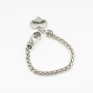 Inspired Silver Jewelry - Detroit sparkling heart bracelet Inspired Silver Jewelry - Detroit sparkling heart bracelet